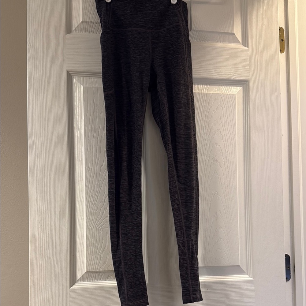 Victoria's Secret Black(Charcoal) Purple Leggings